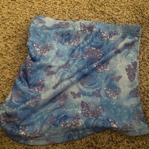 butterfly print skirt